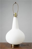 Hand Blown Italian Frosted Glass Lamp