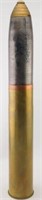 75 mm artillery shell with head (stands 24“