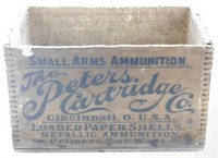 Peter Ammunition wooden shipping box for