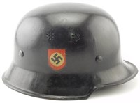 WW2 German helmet: Decals appear to be original