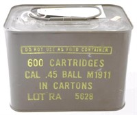 Unopened ammo box containing 600 Cartridges