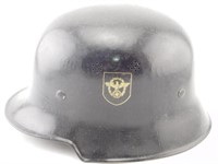 WW2 German helmet: Decals appear to be original