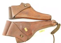 2 Leather holsters to include: One is US issued