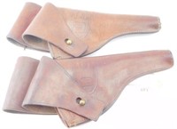 2 US issued TEXTAN 1942 leather holsters