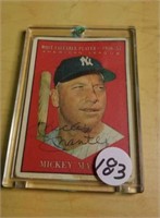 Mickey Mantle, MVP 1956-57 card