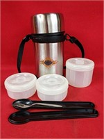 Harley-Davidson Vacuum Lunch Jar and Accessories
