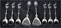 Vintage Figural Coffee Spoons Silver Plate Holland