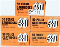 221 Round of the .223 Rem Police Cartridges
