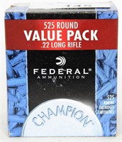 525 Round Brick Of Federal Champion .22 LR Ammo