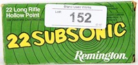 500 Rounds of Remington Subsonic .22 LR HP