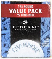 525 Rounds of Federal Champoin .22 LR Ammo 36 Gr.