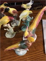 LOT OF 8 BRAD KEELOR BIRD FIGURINES WITH RECORD