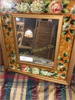 HAND PAINTED FRAME MIRROR