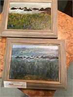 LOT OF 2 SMALL OIL PAINTINGS BY CAMILLE REGLI