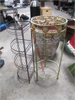 2 metal plant stand: 1 is Corner (32" tall)