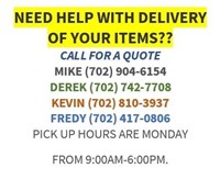 NEED HELP WITH YOUR ITEMS?