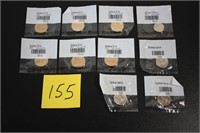 LOT OF 10 UNCIRCULATED COINS ($6.80 FACE)