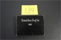 1981 UNITED STATES PROOF SET ($1.91 FACE)