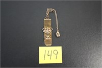 VICTORIAN STYLE GOLD PLATED WATCH FOB