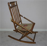 Fruitwood Carriage Rocker, with Spool