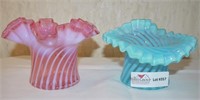 2 Fenton Swirl Vase