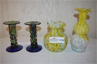 4 Unmatched Venetian Glass Items