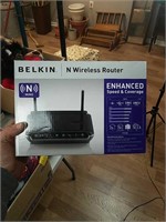 Belkin router still in plastic inside