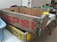 Pepsi crate red lettering