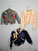 Vintage Lee Jeans jacket w/patches, etc.