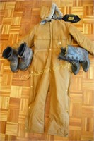 LaCrosse snow boots & rubbers; Carhart overalls