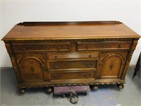 antique sideboard-walnut