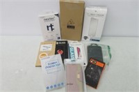 Lot of 9 Assorted Cell Phone Screen Protectors & 1