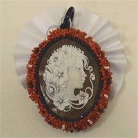 Carved Cameo pendant by Carada