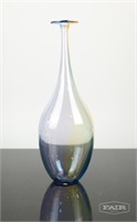Multicolored Kosta Boda Swedish Glass Bottle Vase
