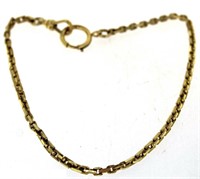 Antique Simmons Square Gold Filled Watch Chain