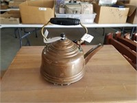 antique copper teapot