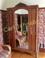 ANTIQUE CARVED ARMOIRE