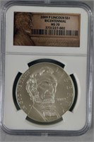 2009 P Lincoln Bicentennial $1 Silver Coin