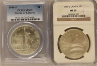 1986 P Statue Of Liberty Commem. Silver Coin