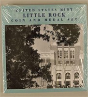 2007 Us Mint Little Rock Coin & Medal Set Sealed
