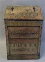 Jos. Strong & Co. Old Dominion Wood Coffee Bin