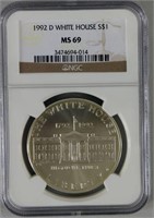 1992 D White House Commemorative Silver Coin