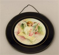 Victorian Angel And Harp Flue Cover