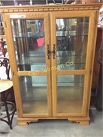 CHINA CABINET W/GLASS DOORS & SHELVES