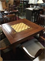 SQUARE GAME TABLE & 4 CHAIRS