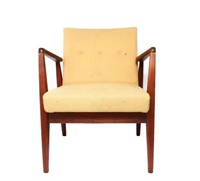 Jens Risom Mid-Century Upholstered Arm Chair