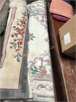 LOT OF 2 PASTEL RUGS 5' x 7'