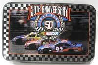 2 Sealed 50th Year Nascar Playing Cards In Tin