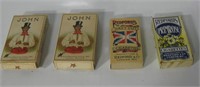 4 Vtg Cardboard Cigarette Boxes