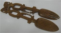 13.5" Wood Fork & Spoon